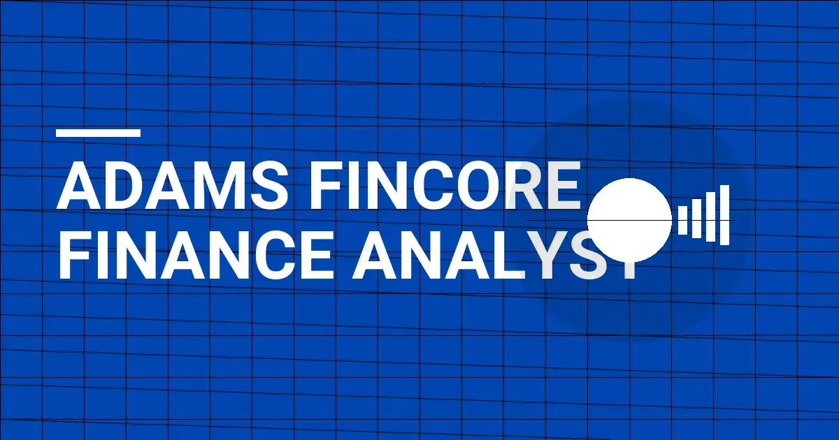 Adams FinCore Finance Analyst