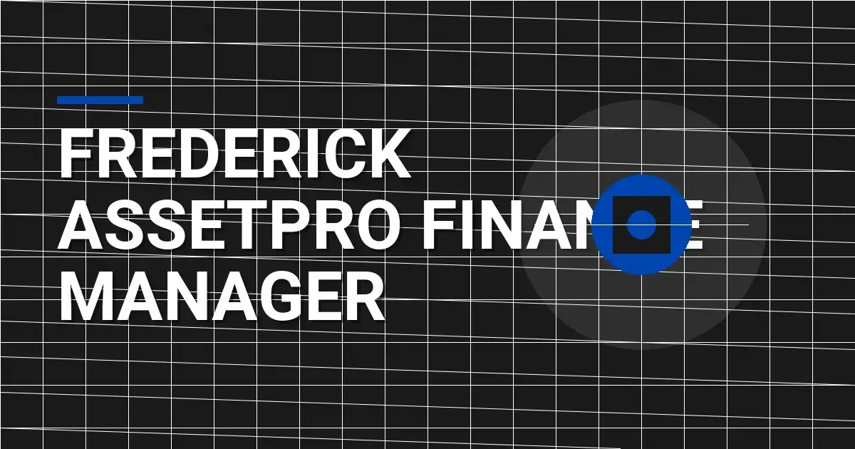 Frederick AssetPro Finance Manager