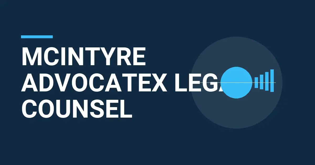 Mcintyre AdvocateX Legal Counsel